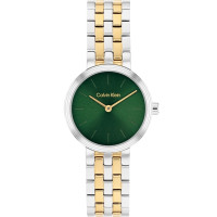 Calvin Klein Forme Γυναικείο Ρολόι 26mm Δίχρωμο με Πράσινο Καντράν 25100188