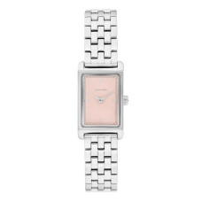 Calvin Klein Light Γυναικείο Ρολόι 16mm Ασημί με Ροζ Καντράν 25100197