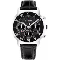 TOMMY HILFIGER OXFORD 1710725 – Ανδρικό Ρολόι με Μαύρο Δερμάτινο Λουράκι