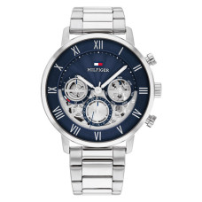 Tommy Hilfiger Legend 1710569 – Ανδρικό Ρολόι Μπαταρίας με Ασημί Μεταλλικό Μπρασελέ 44 mm