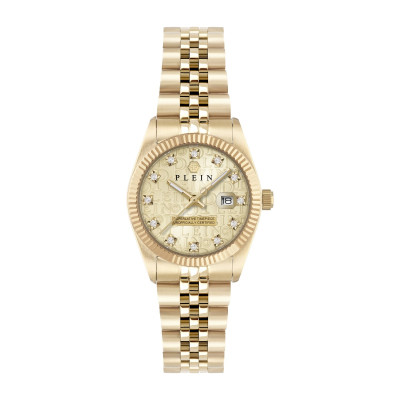Philipp Plein PWNFA0525 Date Superlative Lady Gold Stainless Steel Bracelet 28mm
