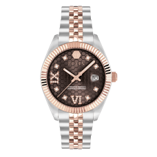 Philipp Plein PWPNA0324 Date Superlative Lady Two Tones Stainless Steel Bracelet 34mm