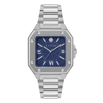 Philipp Plein PWYGA0126 Ανδρικό Ρολόι Plein Edge Μπλε με Ασημί Μπρασελέ 42mm Philipp Plein PWYGA0126 Ανδρικό Ρολόι Plein Edge Μπλε με Ασημί Μπρασελέ 42mm