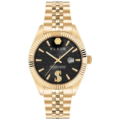 Philipp Plein PWMFA1025 Ανδρικό Ρολόι Μπαταρίας με Χρυσό Μεταλλικό Μπρασελέ 41mm