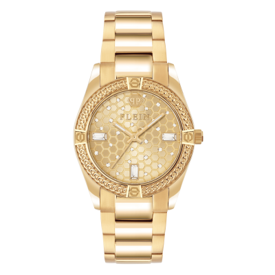 Philipp Plein PWZFA0325 Icon Chain Χρυσό Ρολόι με Μεταλλικό Μπρασελέ 43mm