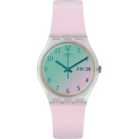 Swatch Ultrarose GE714 – Γυναικείο / Unisex Ρολόι 34 mm Ροζ/Λευκό