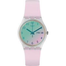Swatch Ultrarose GE714 – Γυναικείο / Unisex Ρολόι 34 mm Ροζ/Λευκό