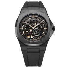 D1 Milano D1-SKRJ17 Ανδρικό Ρολόι Αυτόματο Skeleton Μαύρο 41.5mm