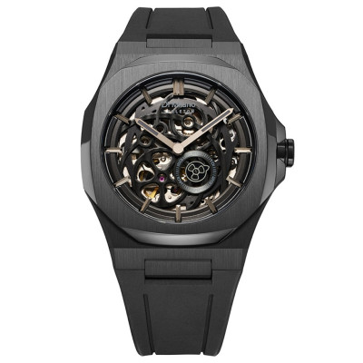 D1 Milano D1-SKRJ17 Ανδρικό Ρολόι Αυτόματο Skeleton Μαύρο 41.5mm