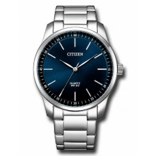 Citizen Quartz Ανδρικό Ρολόι 42mm με Μπλε Καντράν & Ασημί Ατσάλινο Μπρασελέ BH5001-56L