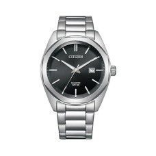 Citizen Quartz Ανδρικό Ρολόι 41mm με Μαύρο Καντράν & Ασημί Ατσάλινο Μπρασελέ BI5110-54E