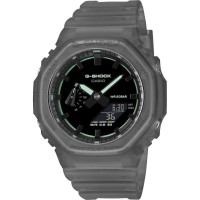 Casio G-Shock GA-2100K-1AER Ανδρικό Ρολόι Ψηφιακό/Αναλογικό Χρονογράφος με Γκρι Καουτσούκ Λουράκ