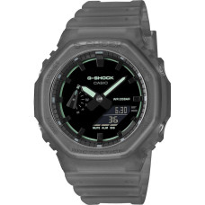 Casio G-Shock GA-2100K-1AER Ανδρικό Ρολόι Ψηφιακό/Αναλογικό Χρονογράφος με Γκρι Καουτσούκ Λουράκ