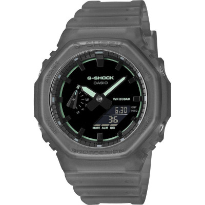 Casio G-Shock GA-2100K-1AER Ανδρικό Ρολόι Ψηφιακό/Αναλογικό Χρονογράφος με Γκρι Καουτσούκ Λουράκ