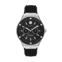 Philipp Plein PW1GA0126 Ανδρικό Ρολόι Underdog Multifunction Μαύρο με Λουράκι Σιλικόνης 44mm