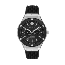 Philipp Plein PW1GA0126 Ανδρικό Ρολόι Underdog Multifunction Μαύρο με Λουράκι Σιλικόνης 44mm