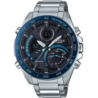 Casio Edifice ECB-900DB-1BER Ανδρικό Ρολόι Αναλογικό-Ψηφιακό Χρονογράφος Solar Bluetooth Ασημί 51mm