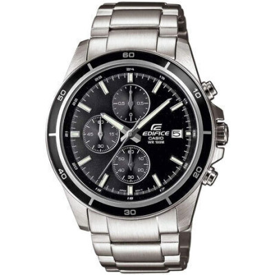 Casio Edifice EFR-526D-1AVUEF Ανδρικό Ρολόι Χρονογράφος Ασημί 43.8mm