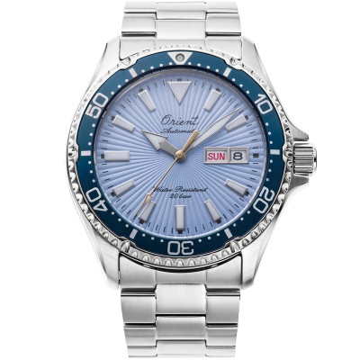 Orient RA-AA0823L – Ανδρικό Ρολόι Αυτόματο Ice Blue με Μεταλλικό Μπρασελέ 41.8mm