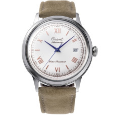 ORIENT RA-AC0027S30B Ανδρικό Ρολόι Αυτόματο Μπεζ Δερμάτινο 40.5 mm + Δώρο Καφέ Λουρί