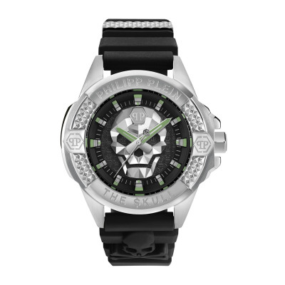 Philipp Plein PWAAA0121 – Ανδρικό Ρολόι 44mm Black Silicon