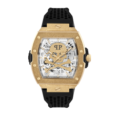 Philipp Plein PWJFA1025 – Skeleton Frosted Gold Automatic 44mm