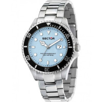 Sector 230 Ανδρικό Ρολόι 43mm Quartz με Ασημί Ατσάλινο Μπρασελέ – R3253161065