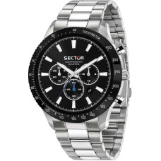 Sector 270 Ανδρικό Ρολόι Χρονογράφος 45mm Quartz με Ασημί Ατσάλινο Μπρασελέ – R3273778006