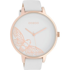 OOZOO Timepieces  C10075 White Leather Strap