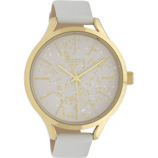 OOZOO Timepieces White Leather Strap C10085