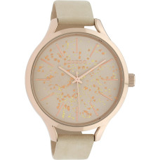 OOZOO Timepieces Beige Leather Strap C10086