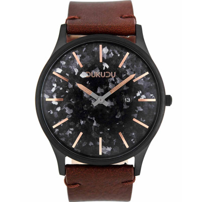 DUKUDU lars Brown Leather Strap DU-011