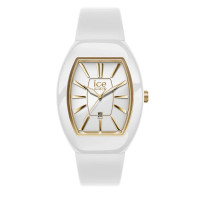 ICE dome White Gold – Ρολόι Χρυσό με Λευκό Λουράκι
