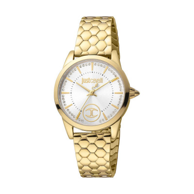 Just Cavalli Yellow Gold Stainless Steel Adult Female JC1L087M0255
