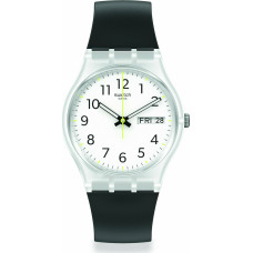 Swatch Rinse Repeat Black Rubber Strap GE726