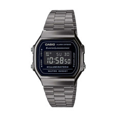 Casio CASIO Vintage Iconic Grey Stainless Steel Bracelet A-168WEGG-1BEF