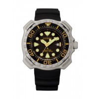 Citizen Eco-Drive Promaster Titanium Mens Watch Black Silicone Strap BN0220-16E