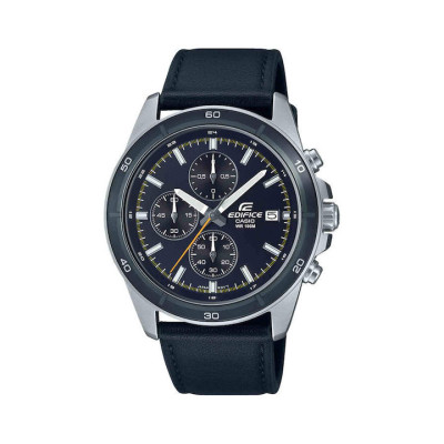 CASIO Edifice Χρονογράφος Ανδρικός Μπλε Δερμάτινο Λουράκι EFR-526L-2CVUEF