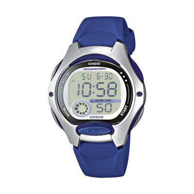 CASIO Collection - LW-200-2AVEF Silver case with Blue Rubber Strap