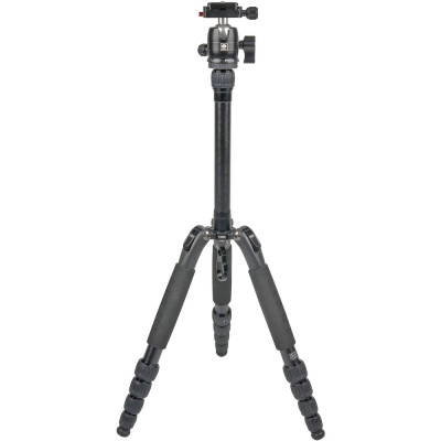 Sirui T-005SK T-0S Series Travel Tripod with B-00 Ball Head (Black, Aluminum)