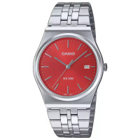 Casio MTP-B145D-4A2 Ρολόι Μπαταρίας με Ασημί Μεταλλικό Μπρασελέ 