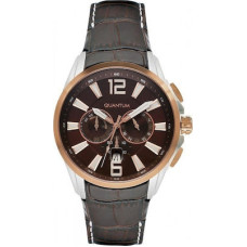 QUANTUM Men's Explorer Brown Leather Strap EXG 363.71