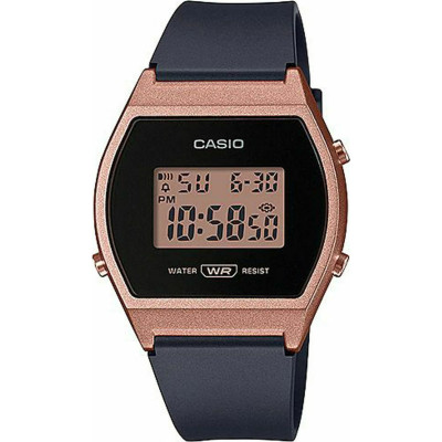 Casio Womens Watch Black Rubber Strap LW-204-1AEF