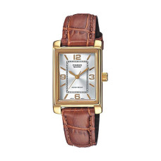 CASIO Collection LTP-1234PGL-7AEF Brown Leather Strap