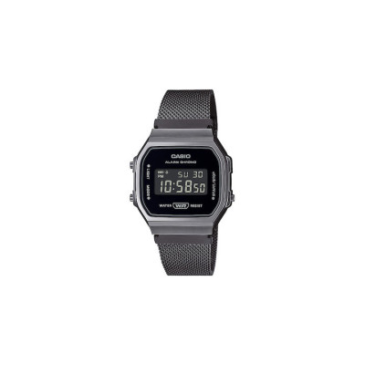 Casio Vintage Unisex Watch Black Mesh Bracelet A168WEMB-1BEF