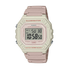 CASIO Collection Digital Pink Rubber Strap W-218HC-4A2VEF