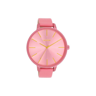 OOZOO TIMEPIECES 48mm Pink Leather Strap C11250