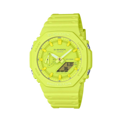 Casio G-Shock Mens Green Rubber Strap GA-2100-9A9ER