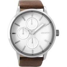 OOZOO Timepieces  Grey Leather Strap C10074