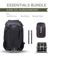 f-stop AJNA DuraDiamond 37L Travel & Adventure Photo Backpack Bundle (black) m136-80-01A